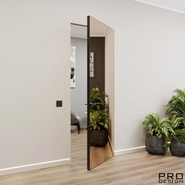 Комплект скрытой двери Pro Design Glass Зеркало бронза Комплект скрытой двери Pro Design Glass Зеркало бронза