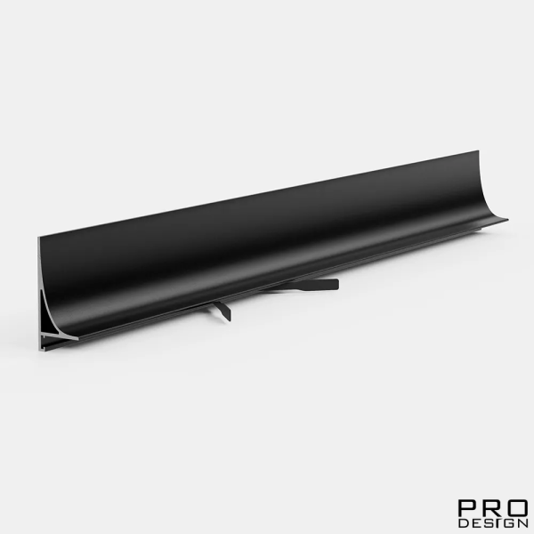Плинтус Pro Design Corner L 584 Анодированный черный