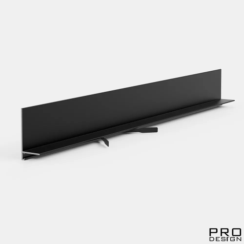 Щелевой плинтус Pro Design Mini L 601 Черный Муар