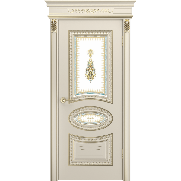 Дверь BP-Doors Лира В2 ДО Шампань с патиной