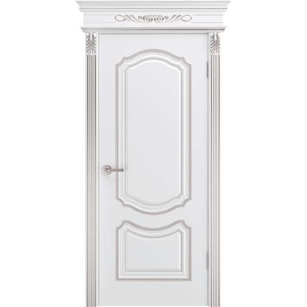 Дверь BP-Doors Сюита В0 ДГ Белая эмаль с патиной