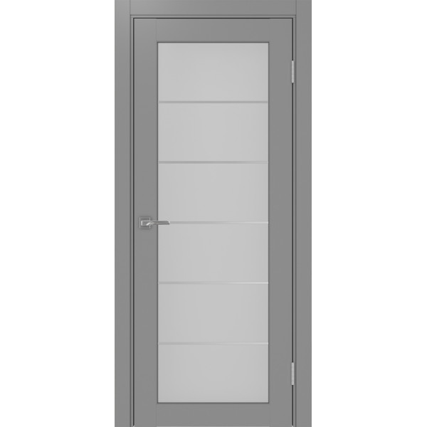 Дверь Optima Porte Парма 401 АССSC 2 эко-шпон Серый