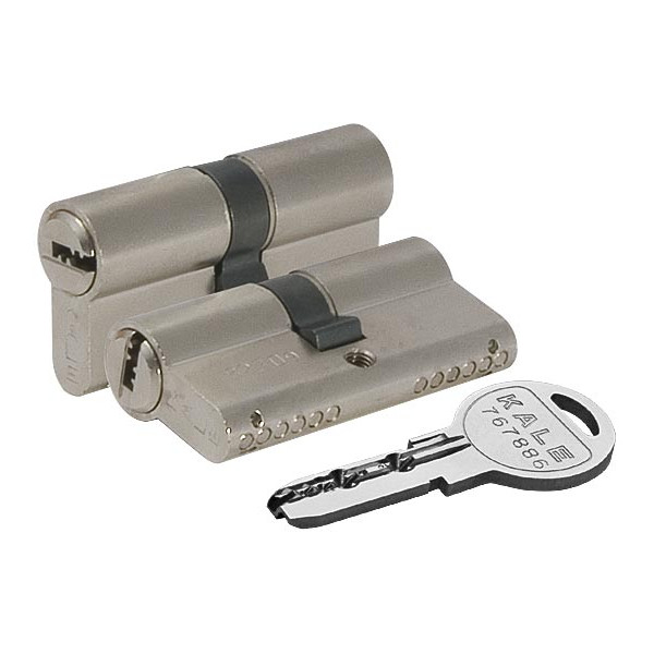 Цилиндровый механизм Kale Kilit 164 SN/90 (40+10+40) mm никель 5 кл.