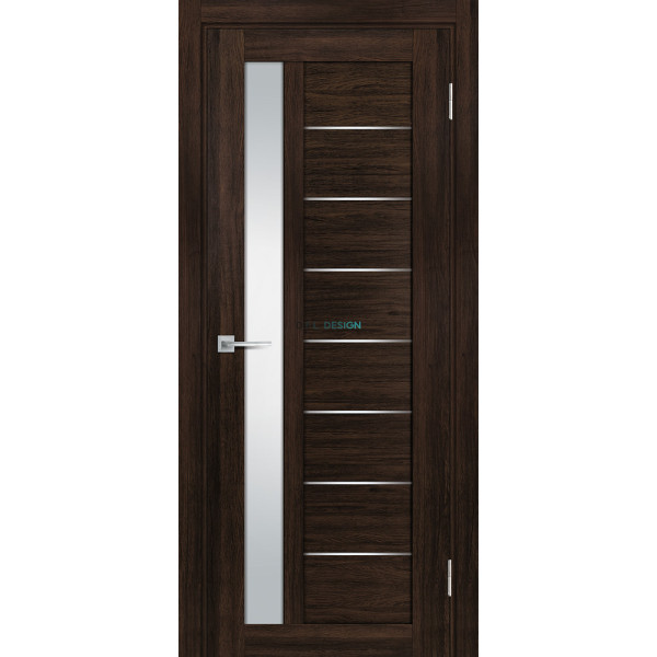 Дверь Profilo Porte PSL-40 сан-ремо Шоколад со стеклом Белый сатинат купить