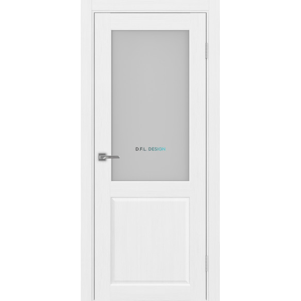Дверь Optima Porte Сицилия 702.21 эко-шпон Белый Лёд