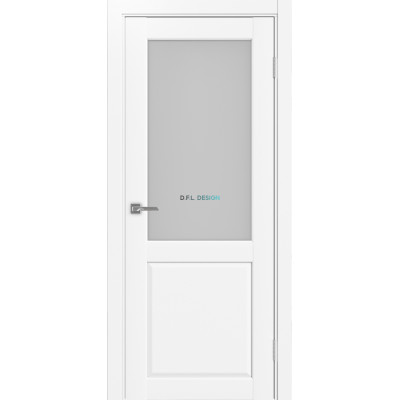Дверь Optima Porte Сицилия 702.21 эко-шпон Белый снежный