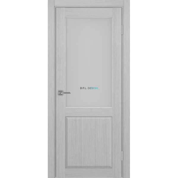 Дверь Optima Porte Сицилия 702.21 эко-шпон Дуб серый