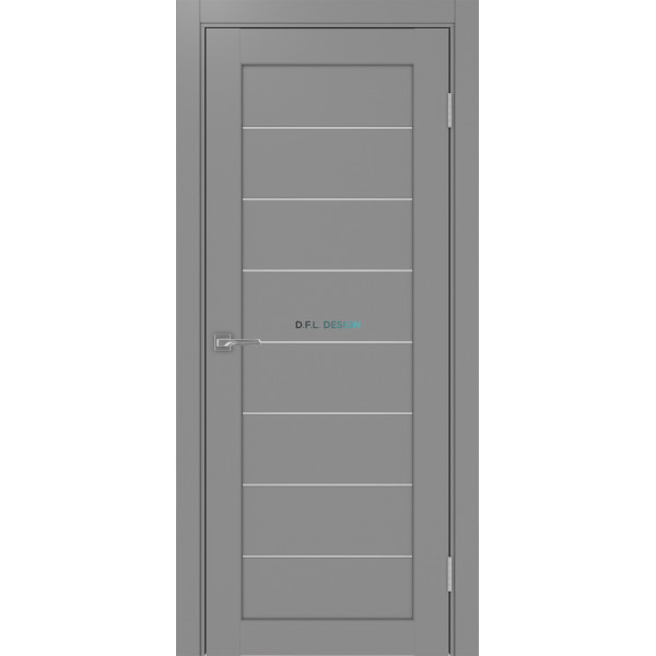 Дверь Optima Porte Парма 408.12 эко-шпон Серый