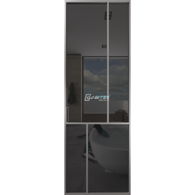 Дверь алюминиевая GABITEX 26 GREY│CHROME MATT Дверь алюминиевая GABITEX 26 GREY│CHROME MATT
