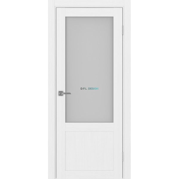 Дверь Optima Porte Турин 540ПФ.21 эко-шпон Белый Лёд