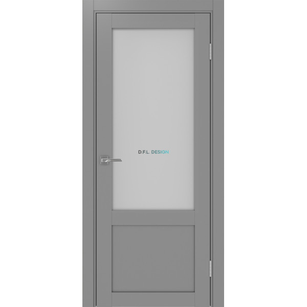 Дверь Optima Porte Турин 540ПФ.21 эко-шпон Серый
