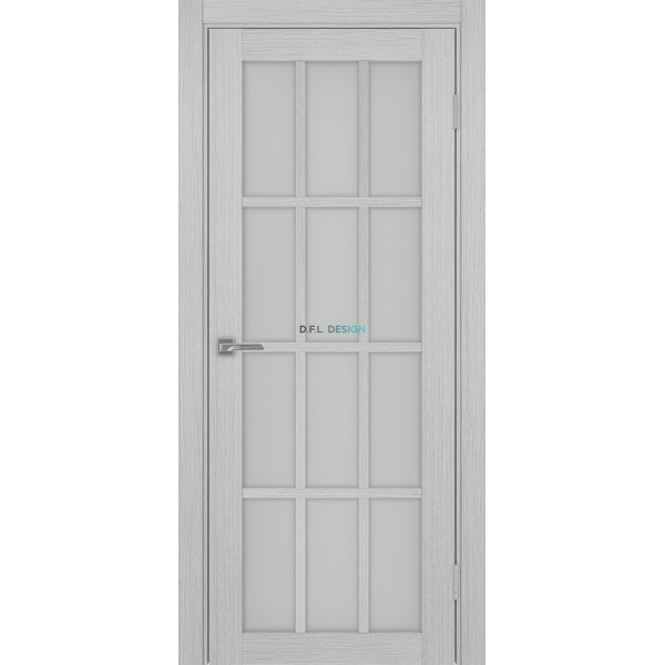 Дверь Optima Porte Турин 542.2222 эко-шпон Дуб серый FL