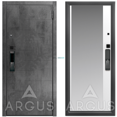 Дверь Argus Smart Никсон Бетон темный / Антик серебро Магнум