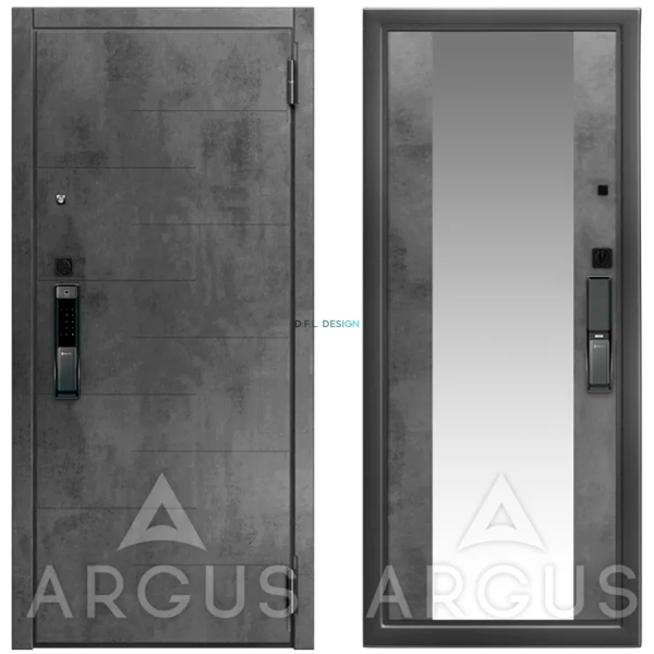 Дверь Argus Smart Никсон Бетон темный / Вояж Бетон темный