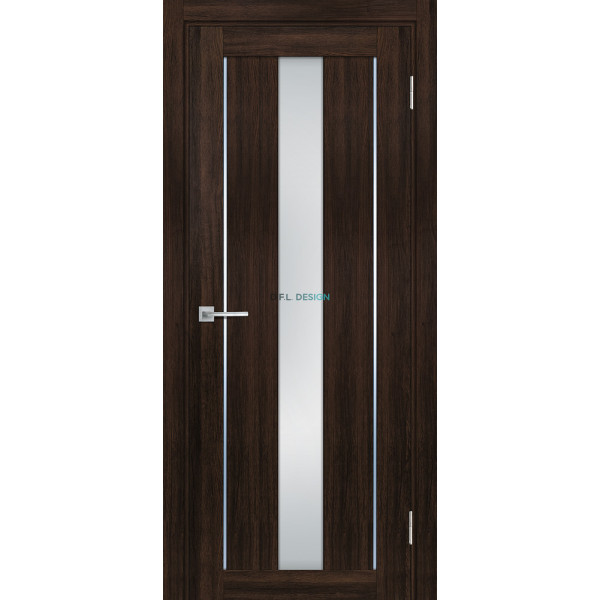 Дверь Profilo Porte PSL-2 сан-ремо Шоколад со стеклом Белый сатинат купить