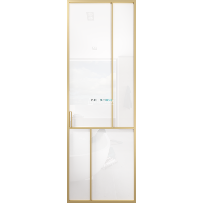 Дверь алюминиевая GABITEX 26 BIANCO│GOLD MATT Дверь алюминиевая GABITEX 26 BIANCO│GOLD MATT