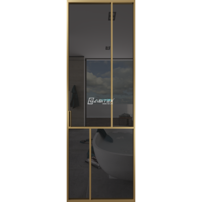Дверь алюминиевая GABITEX 26 GREY│GOLD MATT Дверь алюминиевая GABITEX 26 GREY│GOLD MATT