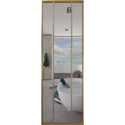 Дверь алюминиевая GABITEX 17 TRANSPARENT CLEAR│GOLD MATT Дверь алюминиевая GABITEX 17 TRANSPARENT CLEAR│GOLD MATT