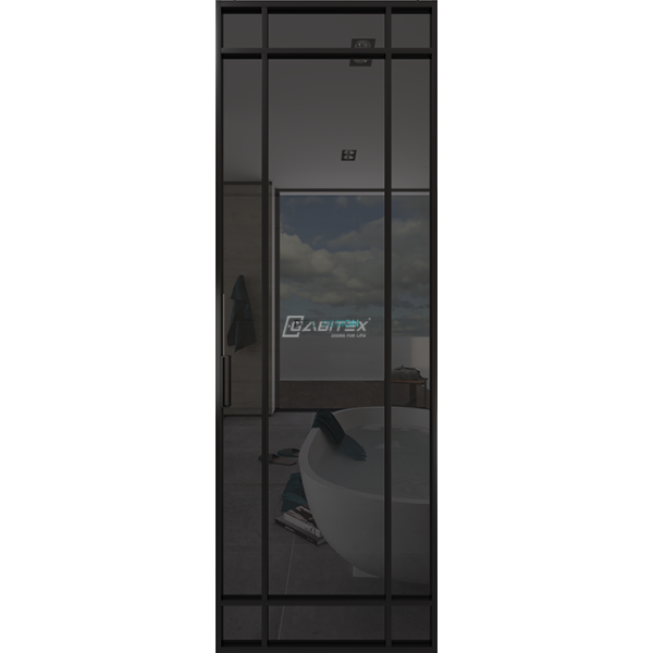 Дверь алюминиевая GABITEX 14 GREY│BLACK EDITION