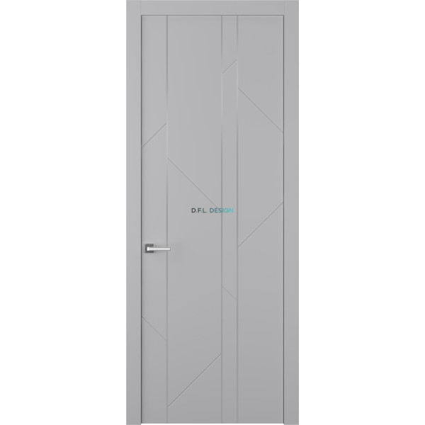 Дверь межкомнатная Belwooddoors Флекс ДГ Светло серый матовый молдинг