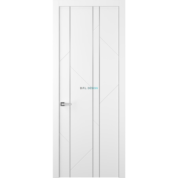 Дверь межкомнатная Belwooddoors Флекс ДГ Белый матовый молдинг