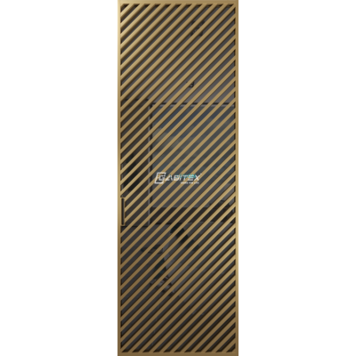 Дверь алюминиевая GABITEX 22 GREY│GOLD MATT