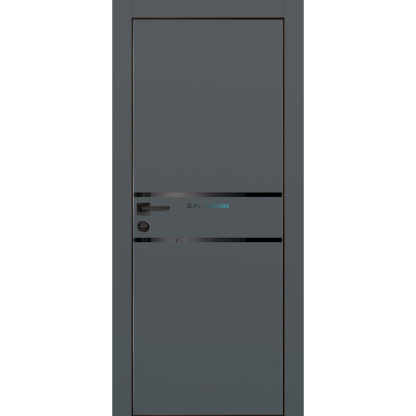 Дверь Profilo Porte PX-18 черная кромка Графит матовый купить