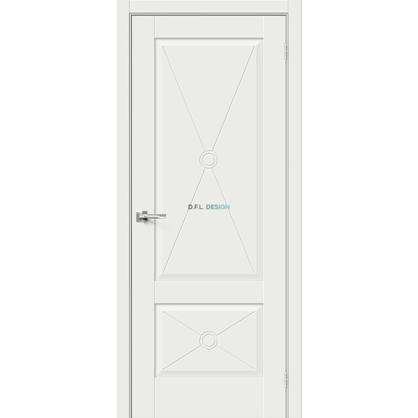 Межкомнатная дверь BRAVO Прима-12 Ф2 White Matt