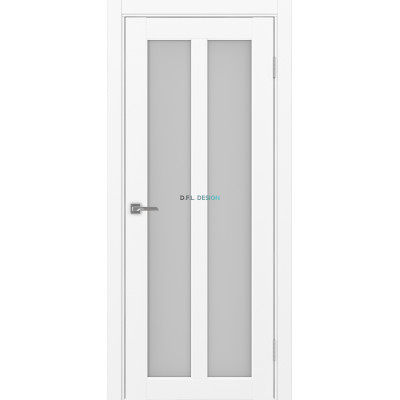 Дверь Optima Porte Парма 421.22 эко-шпон Белый снежный