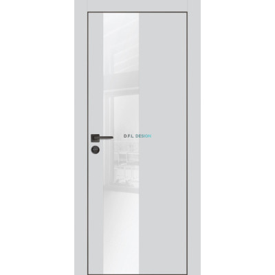 Дверь Profilo Porte PX-6 черная кромка Серый матовый купить
