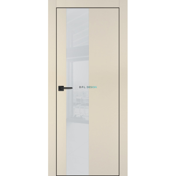 Дверь Profilo Porte PX-6 черная кромка Бежевый матовый купить