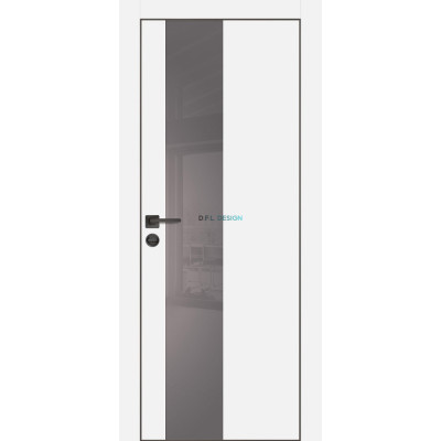 Дверь Profilo Porte PX-6 черная кромка Белый матовый купить