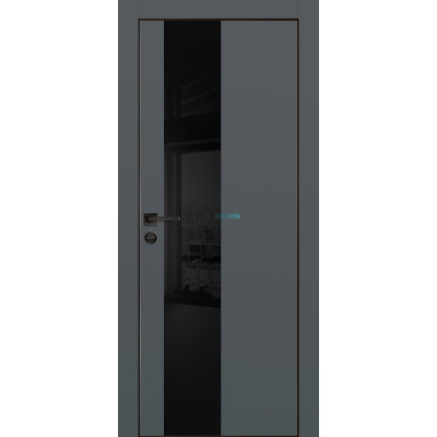 Дверь Profilo Porte PX-6 черная кромка Графит матовый купить