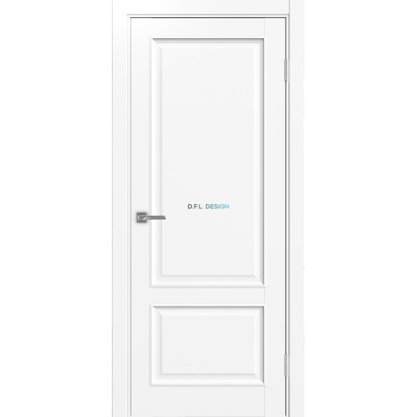 Дверь Optima Porte Тоскана 640.11 эко-шпон Белый снежный