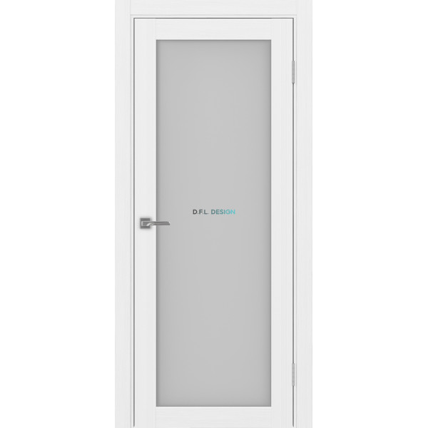 Дверь Optima Porte Турин 501.2 эко-шпон Белый Лёд