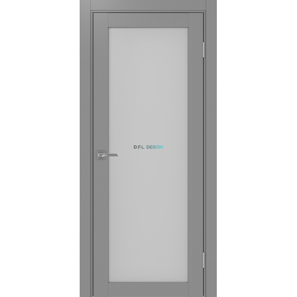 Дверь Optima Porte Турин 501.2 эко-шпон Серый