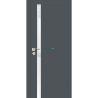 Дверь Profilo Porte P-8 Графит со стеклом Белоснежный лакобель купить Дверь Profilo Porte P-8 Графит со стеклом Белоснежный лакобель купить
