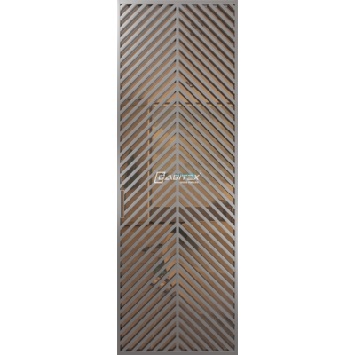 Дверь алюминиевая GABITEX 23 BRONZE│CHROME MATT