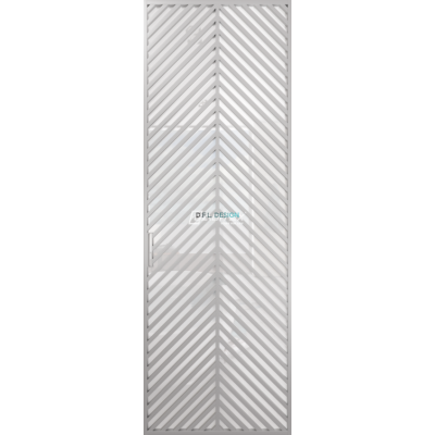 Дверь алюминиевая GABITEX 23 BIANCO│CHROME MATT Дверь алюминиевая GABITEX 23 BIANCO│CHROME MATT