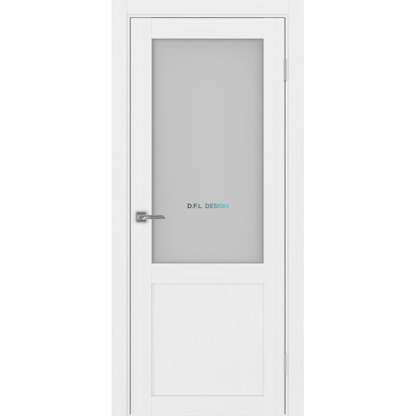Дверь Optima Porte Турин 502.21 эко-шпон Белый Лёд