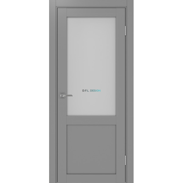 Дверь Optima Porte Турин 502.21 эко-шпон Серый