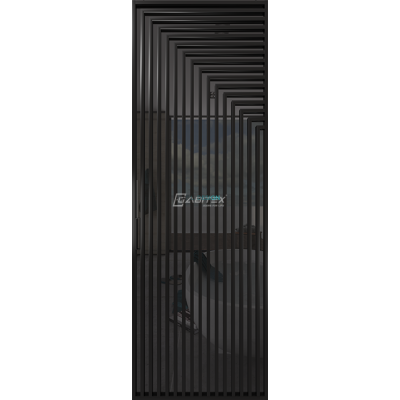 Дверь алюминиевая GABITEX 20 GREY│BLACK EDITION