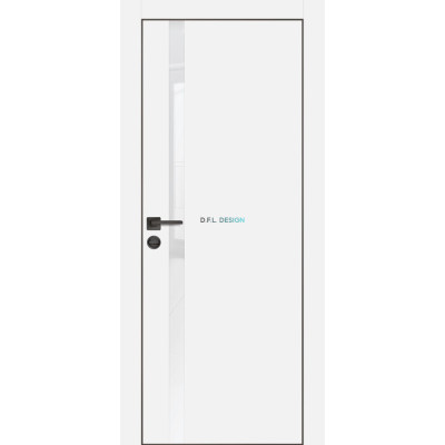Дверь Profilo Porte PX-8 черная кромка Белый матовый купить