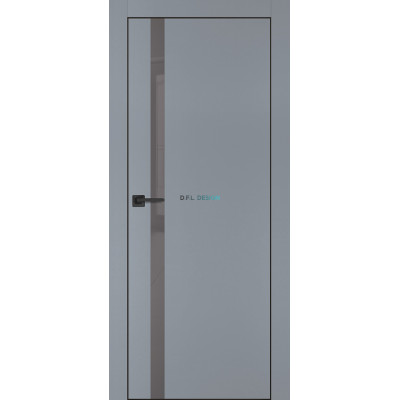 Дверь Profilo Porte PX-8 черная кромка Серый матовый купить