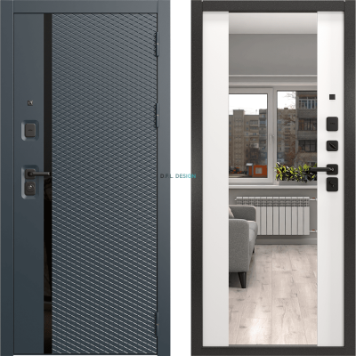 Входная дверь EPorta Нокс Люкс 158 Н шагрень черная мягкая / 71Z
