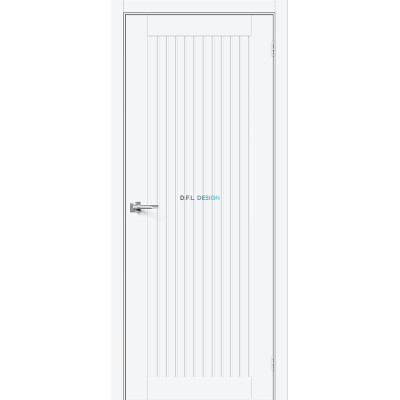 Межкомнатная дверь Браво-40 White Silk