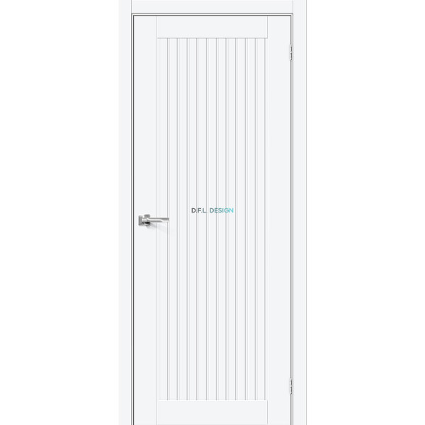 Межкомнатная дверь Браво-40 White Silk