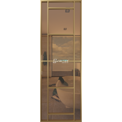 Дверь алюминиевая GABITEX 28 BRONZE│GOLD MATT Дверь алюминиевая GABITEX 28 BRONZE│GOLD MATT