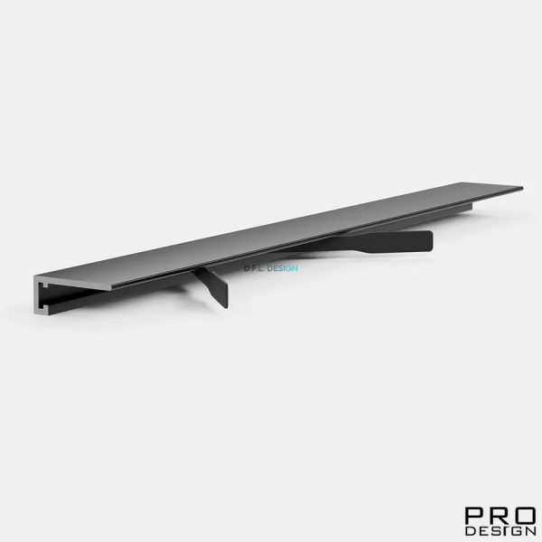 Щелевой плинтус PRO DESIGN MINI 7067 RAL 9005 черный