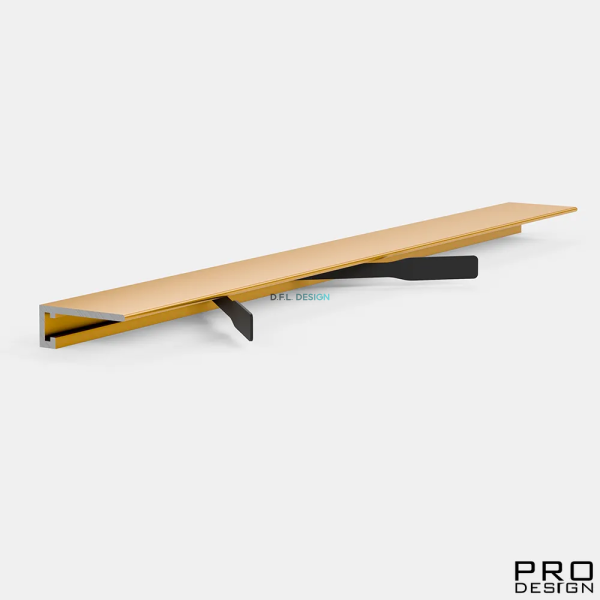 Щелевой плинтус PRO DESIGN MINI 7067 Золото
